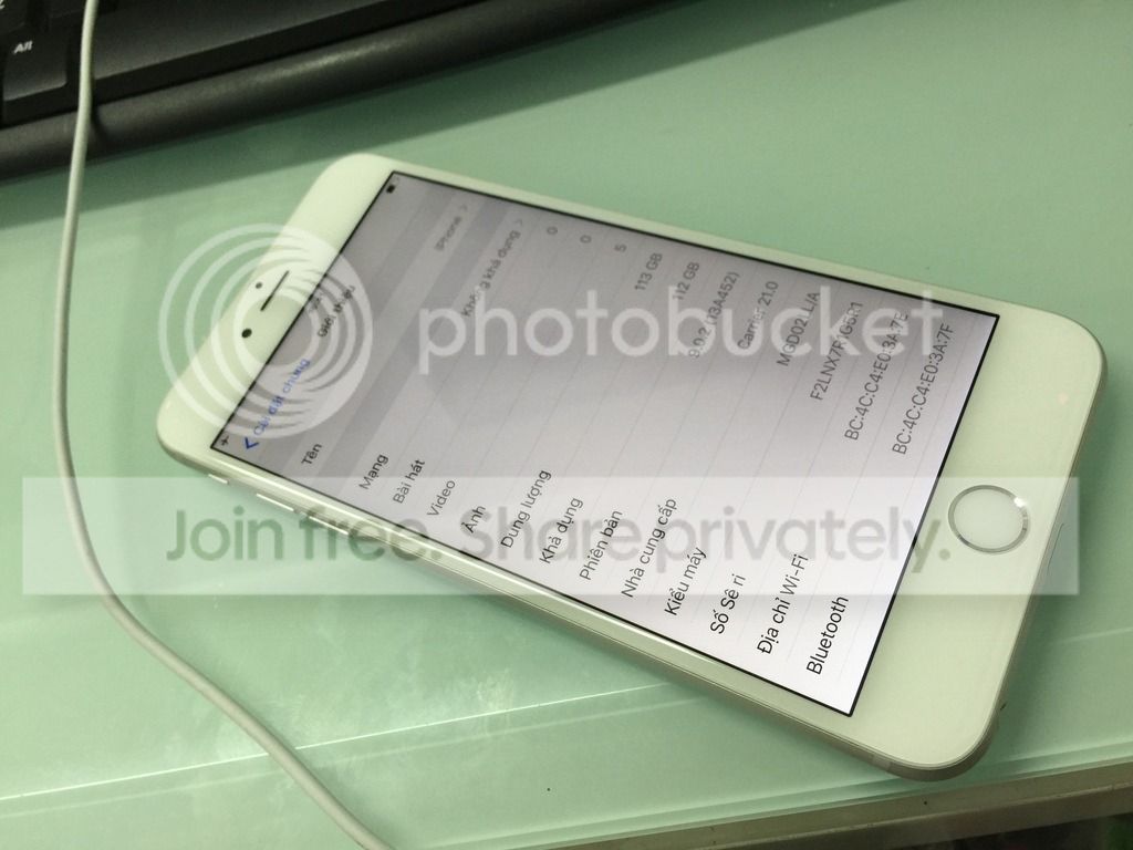 iPhone 6 Plus 128G Silver. Quốc tế, Mới 99,9%, Có hình thật